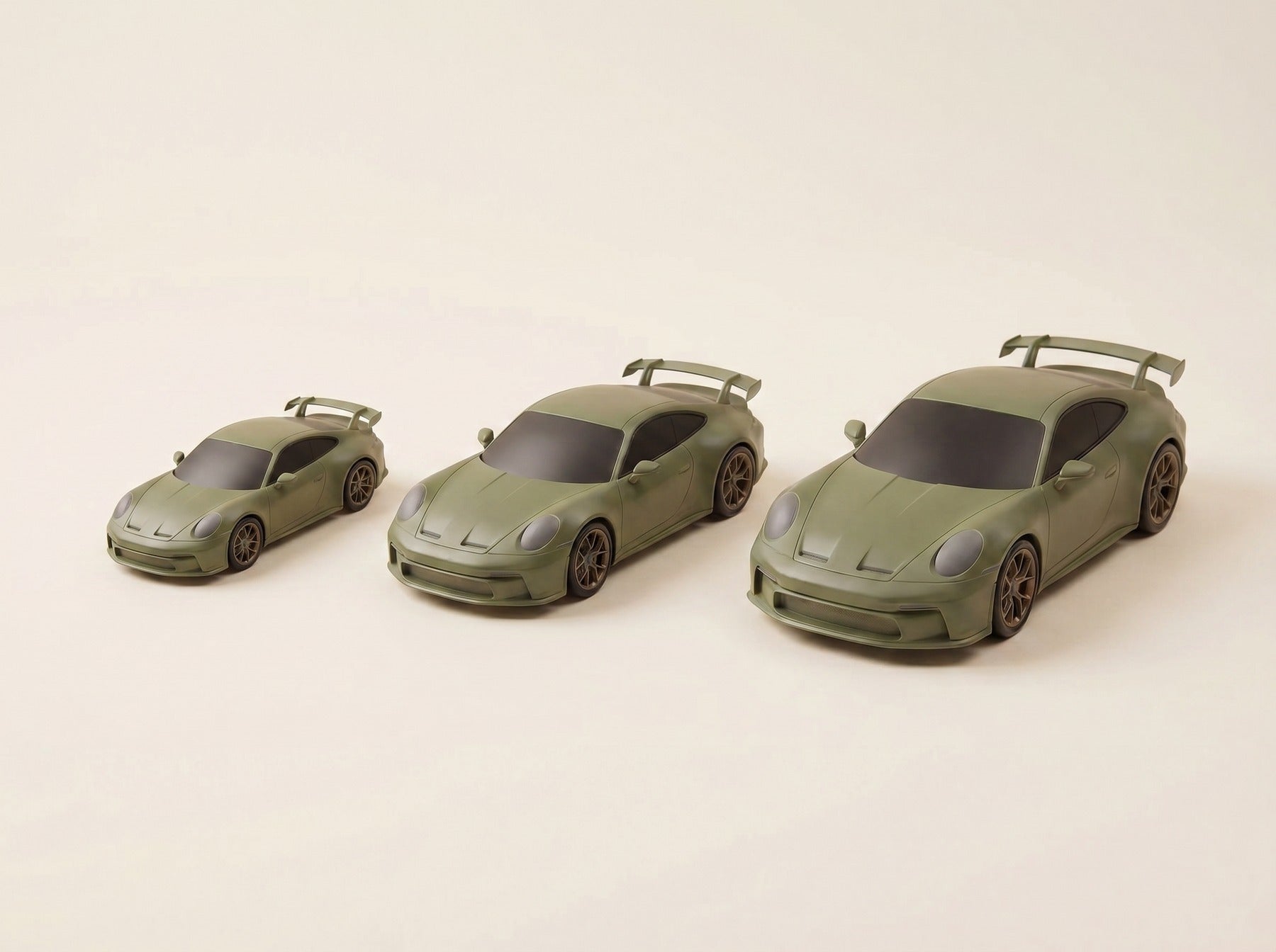 Custom scale model sizes — 3.5, 5, and 6.5 inches